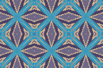 Mexican Flower Background, Traditional Ethnic Ikat, Aztec Abstract Vector Pattern, Seamless Pattern in Tribal, Folk Embroidery and Mexican Style.