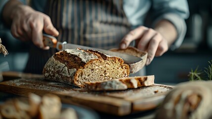The baker is at work