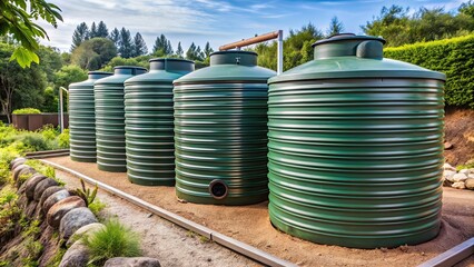 Underground rainwater storage tanks for home water harvest , rainwater, storage tanks, eco-friendly