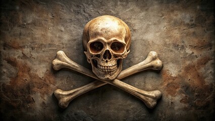 skull and crossbones symbolizing danger and warning, pirate, toxic, hazard, warning, death, poison, skull