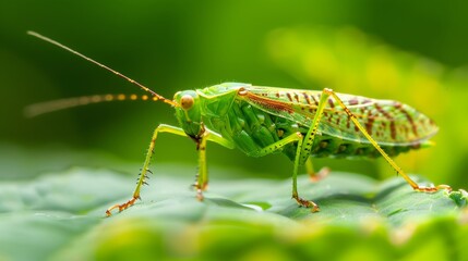 Fototapeta premium Study of insect behavioral responses, showcasing complex patterns of interaction with surroundings, highlighting adaptation and survival
