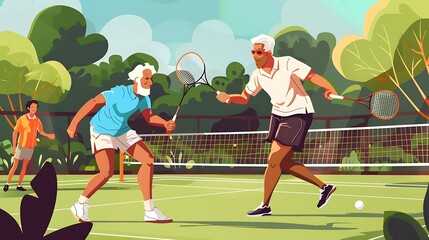 Obraz premium Retirement lifestyle photos