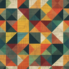 幾何学模様生地