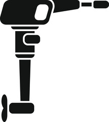 Black silhouette of a boat motor, highlighting the mechanics of water transportation