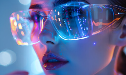 technology-themed beauty graphic concept