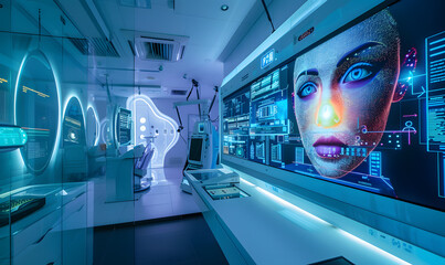 technology-themed beauty graphic concept