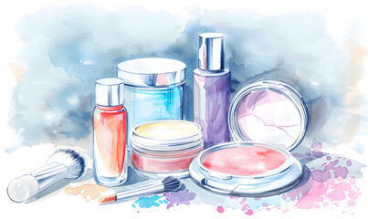 technology-themed beauty graphic concept