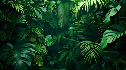 dark green forest landscape
