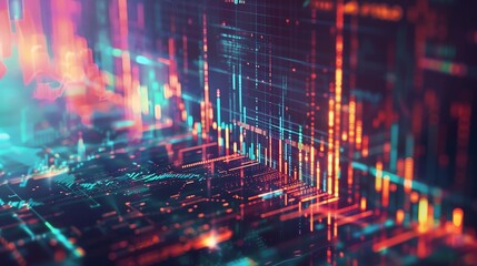 Obraz premium digital technology bitcoin background