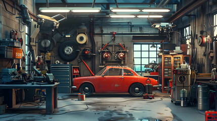 Naklejka premium Rapid Repair Solutions For Your Vehicle's System