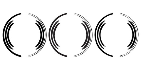 Abstract Geometric Design Featuring A Circle Swirl Shape With Spiral Lines. Radial Spinning Halftone Form. For Posters, Banners, Logos, Icons, Presentations. Isolated On Transparent Background. © HUSSNAIN