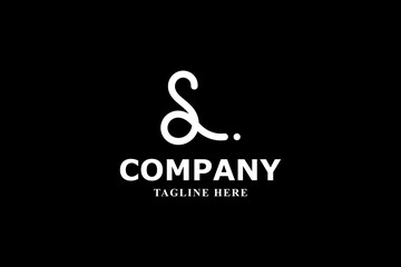 letters s and l on a string minimal logo