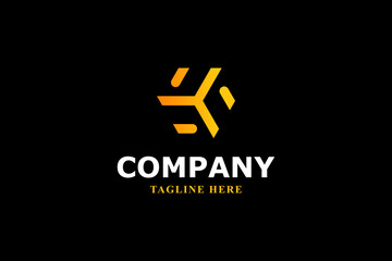 Obraz premium letter y box abstract modern logo