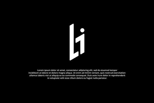 letter l j and b with black background logo
