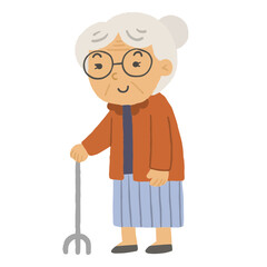 Eldelry character Illustration