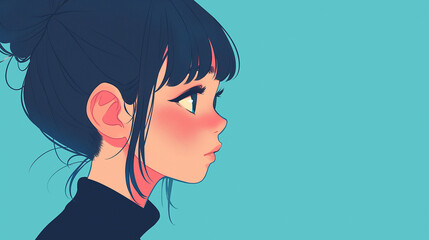 女性の横顔