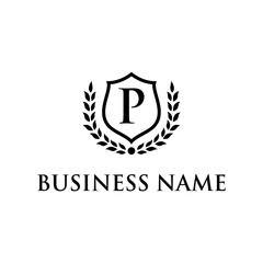 letter P law firm concept