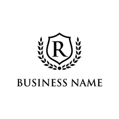 letter R law firm concept