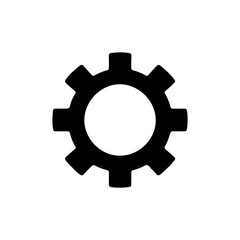 illustration of simple gear icon design