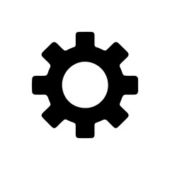 illustration of simple gear icon design