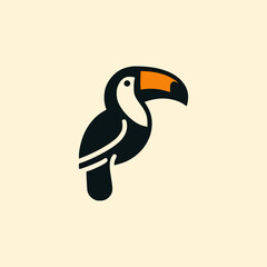 logo toucan bird. Vector illustration.