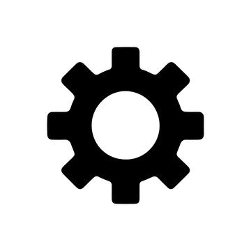 illustration of simple gear icon design