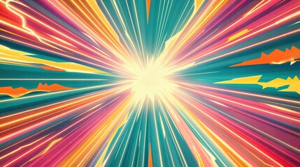 Obraz premium Abstract Blast of Light