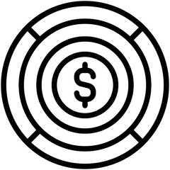 dollar chart icon