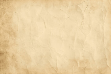 Vintage Beige Concrete Wall Texture Background with Old Paper Effect and Cream Parchment Design