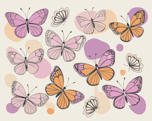 Fototapeta premium cute butterfly