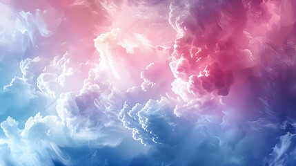 Abstract Cloudscape Background - Pink and Blue Hues