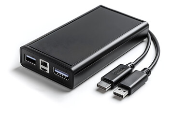 Backup charger isolated on white background. 3D rendering.