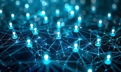 Fototapeta premium graphic backgrounds related to technology, communication, and the internet