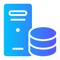 data storage gradient icon