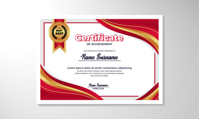 elegant gradient certificate design template