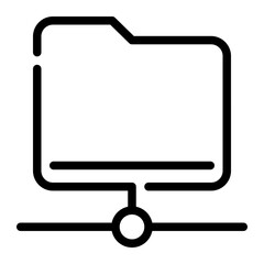 folder line icon