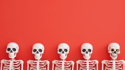 Halloween of the Skeletal Parade, Banner, Copy space.