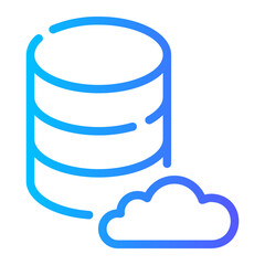 cloud computing gradient icon