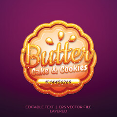 Butter bisquit Logo and Label