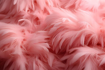 Pink Feathers Texture Background