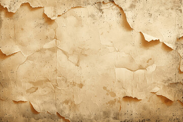 Vintage Beige Paper Background with Texture and Stains for Retro Design