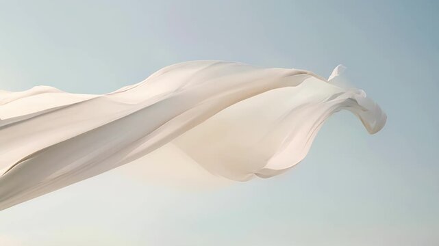 A minimalist display features a single perfectly dd piece of fabric showcasing its natural beauty and elegance without distraction.