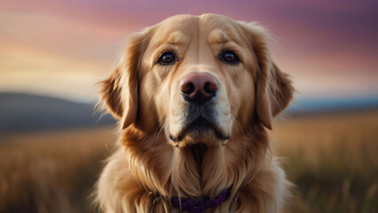 Golden retriever dog, puppy: canine, pet, furry friend, bark, loyal companion, dog park, fetch, tail-wagging, man's best friend,	