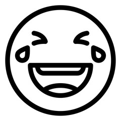 laughing face icon