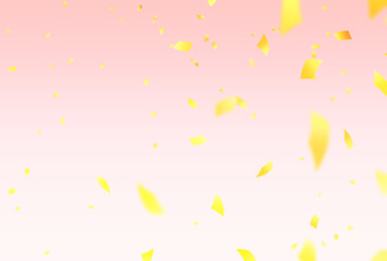 背景素材_紙吹雪_カラフル_ゴールド