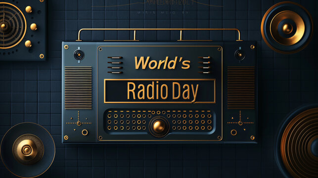 World's Radio Day Poster, Flyer, Banner, ads