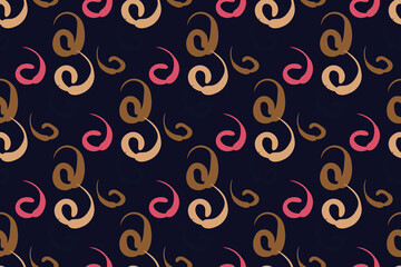African clash vector seamless pattern in ethnic tribal style. Can be printed and used as wrapping paper, wallpaper, textile, fabric, apparel, etc.