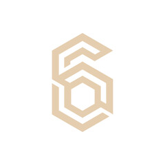 Monogram 6. Number 6. Number 6 design logo. Monogram letter mark 6 logo design. Monogram design vector logo. Monogram number 6 logo design. Simple number 6 monogram. Monogram 6 design logo.
