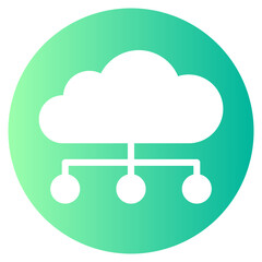 cloud gradient icon