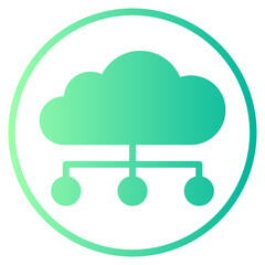 cloud gradient icon
